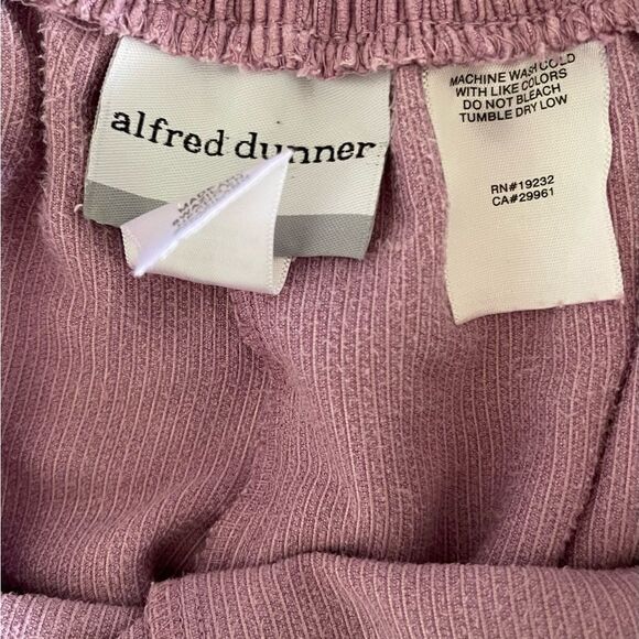 Alfred Dunner lavender lilac pull on pants sz 16 P  s pockets elasticized waist - Picture 11 of 13
